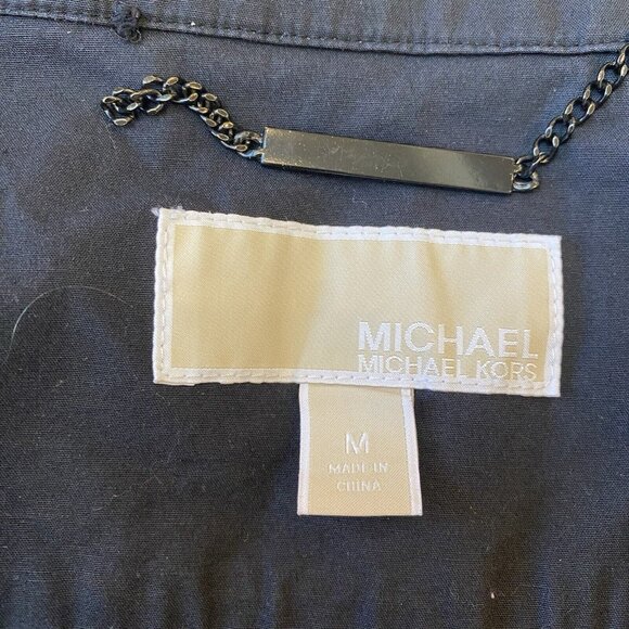 Michael Kors Vest Sleeveless Jacket Top Womens Medium Black - Picture 6 of 7